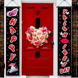 Sale! 🔥 NEW! Happy Valentine's Day Porch Sign Banner